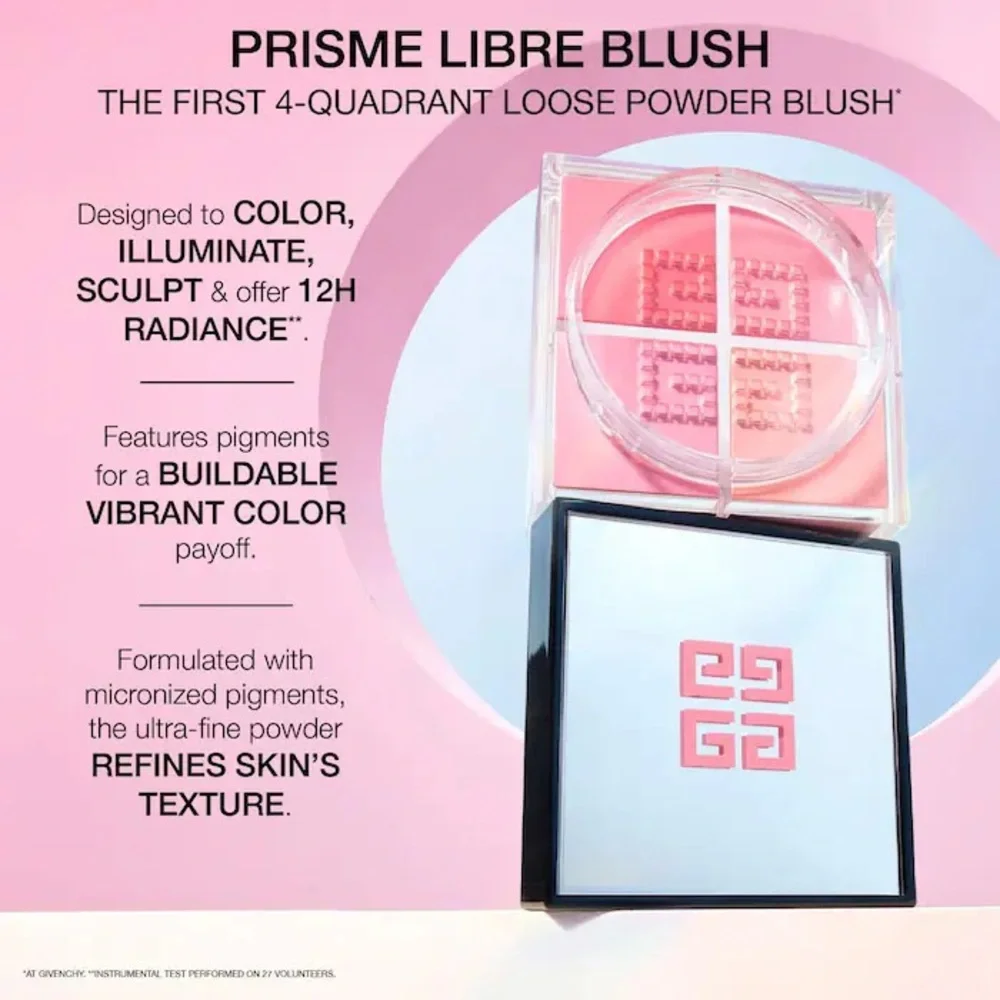 Givenchy Prisme Libre Loose Powder Blush 12H Radiance - 2 taffetas rose